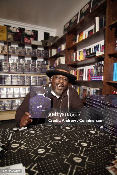 Cedric The Entertainer attends his book signing event for "Flipping Boxcars" at Malik Books on September 30, 2023 in Culver City, California.