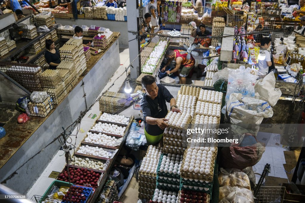 High Rice Inflation Eggs for sale at a market in Quezon City, Manila, the Philippines, on ...