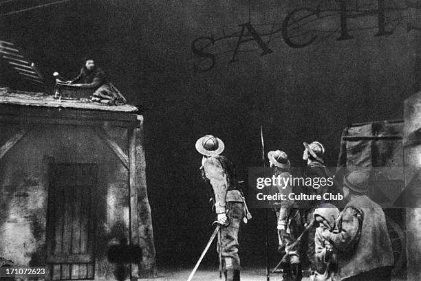 Bertolt Brecht 's 'Mutter Courage Und Ihre Kinder' - scene from the play by the German playwright, stage director and poet, Deutsches Theater,...