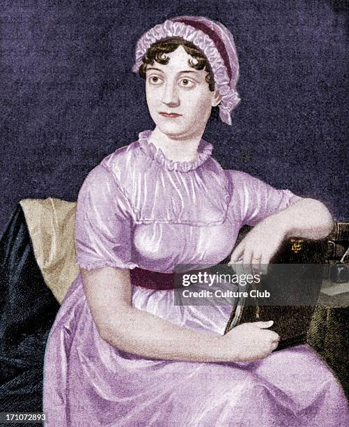 Jane Austen - portrait of the English novelist as a young woman. 16 December 1775 - 18 July 1817.