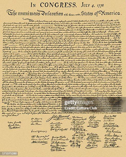 Declaration of Independence - document formally entitled 'The unanimous Declaration of the thirteen united States of America', dated 4 July 1776....