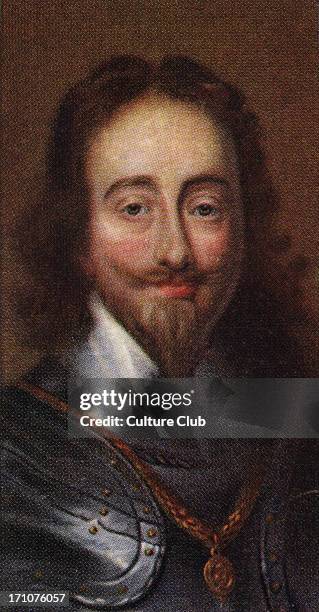 King Charles I portrait . The king believed in the divinity of Kingship and clashed with Parliament over this leading to a civil war, his defeat,...