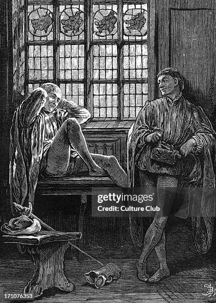 Henry IV, Part 1, , play by William Shakespeare. Prince Henry and Poins. 'Prince Henry: Sirrah, Falstaff and the rest of the thieves are at the door:...