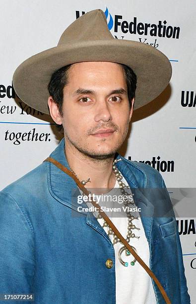 Musician John Mayer attends UJA-Federation Of New York Music Visionary Of The Year Award Luncheon at The Pierre Hotel on June 21, 2013 in New York...