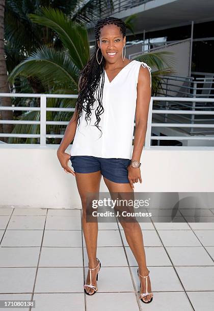 Actress Regina King poses during the 2013 American Black Film Festival on June 21, 2013 in Miami, Florida.