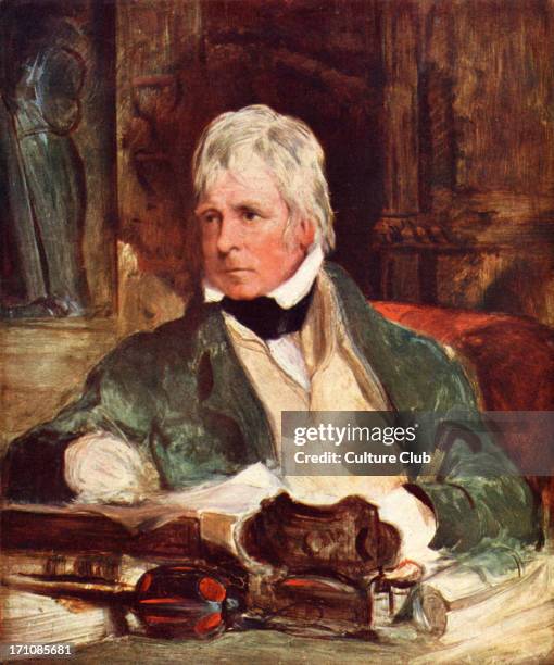 Walter Scott, Scottish poet and novelist - from the painting by Sir E. Landseer 1771-1832.