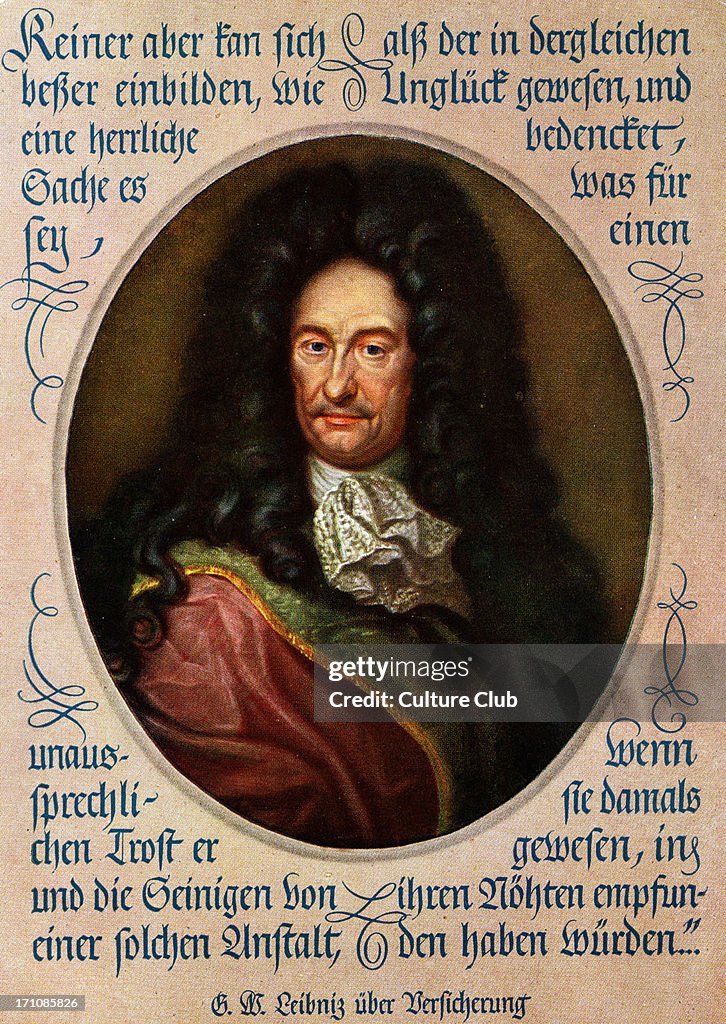 Gottfried Wilhelm Leibniz portrait