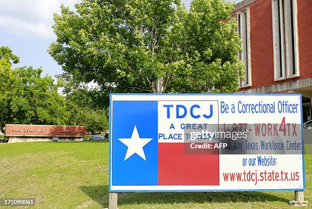 == With AFP Story by Chantel VALERY: US-JUSTICE-EXECUTION-500th == The Texas Department of Criminal Justice is pictured on May 21, 2013 in...
