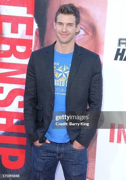 Actor Zane Stephens arrives at the Los Angeles Premiere 'The Internship' at Regency Village Theatre on May 29, 2013 in Westwood, California.
