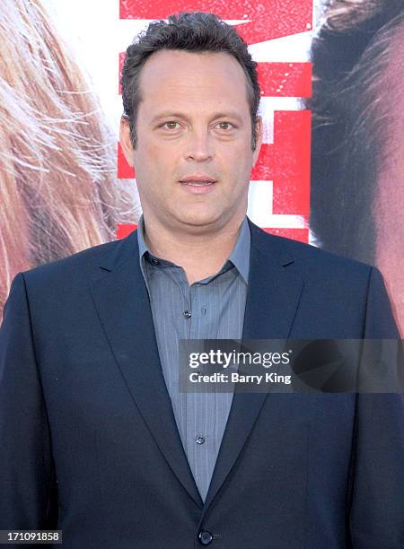 Actor Vince Vaughn arrives at the Los Angeles Premiere 'The Internship' at Regency Village Theatre on May 29, 2013 in Westwood, California.