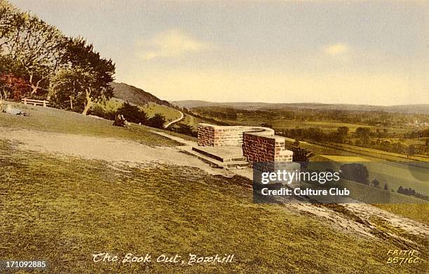 The Look-Out, Boxhill, beauty spot near Dorking in Surrey. Vaughan Williams spent 4 years relocated in Dorking during the London bombings of World...