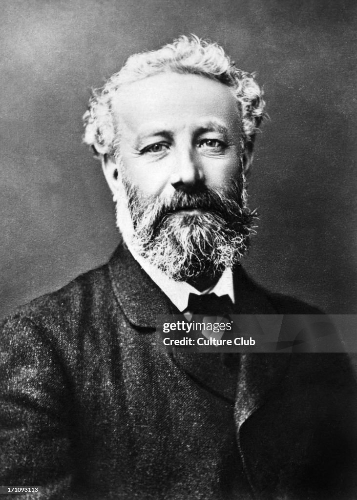 Jules Verne - portrait. French writer 1828-1905. Author of ' Around ...