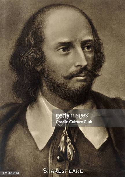William Shakespeare, portrait. English playwright 1564-1616