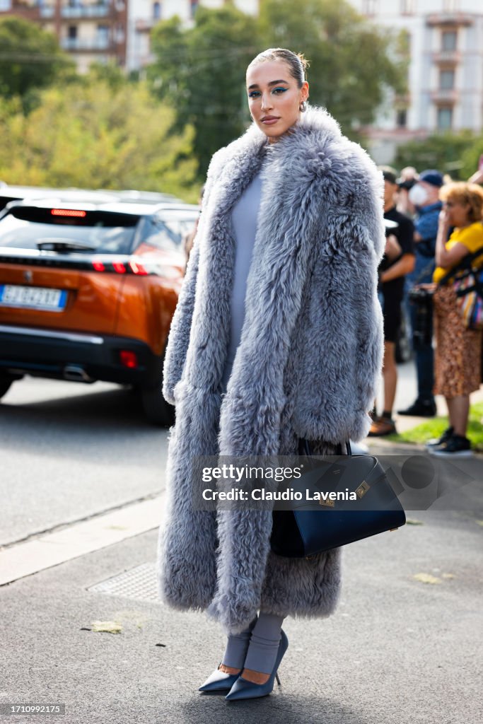 Street Style - Day 5 - Milan Fashion Week - Womenswear Spring/Summer 2024