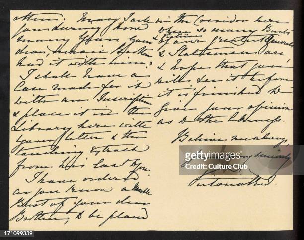 228 A Letter From Queen Victoria Stock Photos, High-Res Pictures