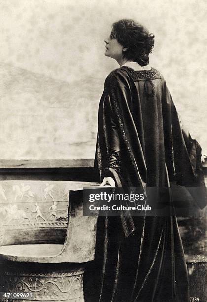 Eleonora Duse, Italian actress October 3, 1858 Romantic, dramatic pose