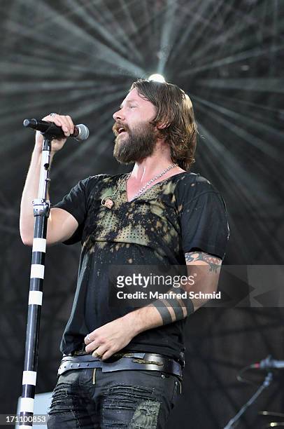 Rea Garvey performs on stage during the 30th anniversary of Donauinselfest 2013 on June 21, 2013 in Vienna, Austria.