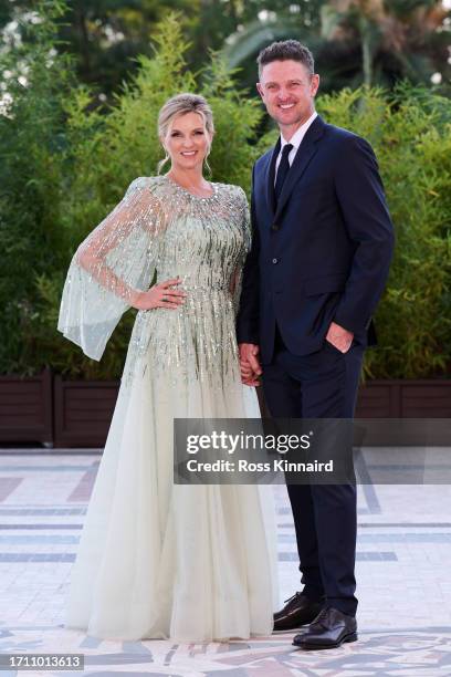 Justin Rose of Team Europe and wife Kate attend the Gala Dinner prior to the 2023 Ryder Cup at Marco Simone Golf Club on September 27, 2023 in Rome,...