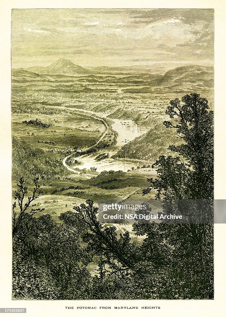View of the Potomac River from Maryland Heights, West Virginia