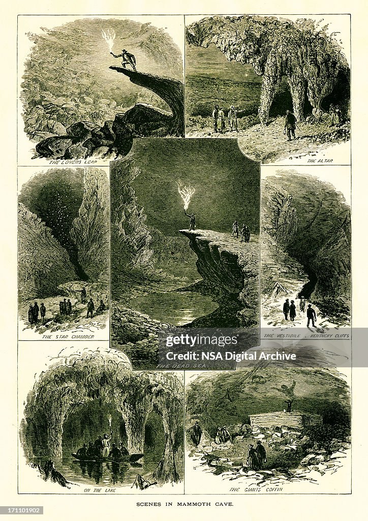 Scenes in Mammoth Cave, Kentucky