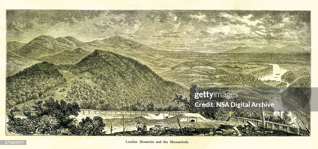 Loudoun Mountain and the Shenandoah River, West Virginia