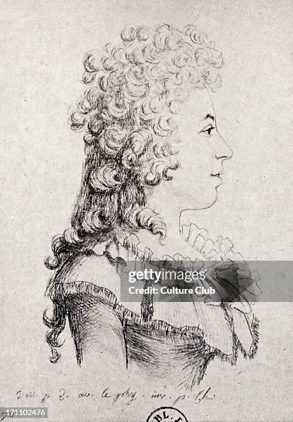 Anne Louise Germaine de Staël - commonly known as Madame de Staël. After a portrait drawn in 1789.French-Swiss writer 22 April 1766  14 July 1817.