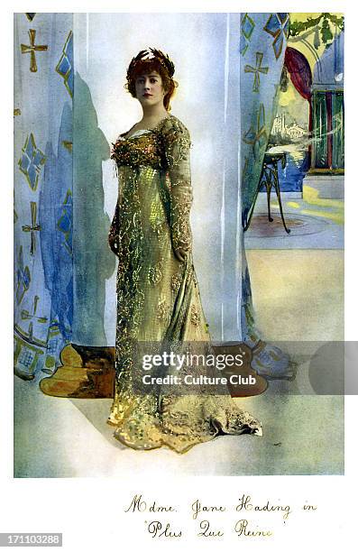 Jane Hading as Empress Josephine in 'Plus Que Reine' by Émile Bergerat. Théâtre de la Porte Saint-Martin, Paris, premiered 28 March 1899.