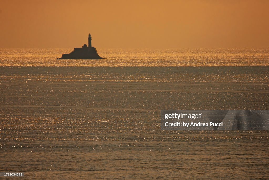 Fastnet Lighthouse from Mizen Head, County Cork, Ireland