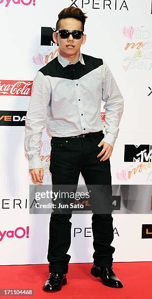 Singer Shota Shimizu attends the MTV Video Music Awards Japan 2013 at Makuhari Messe on June 22, 2013 in Chiba, Japan.