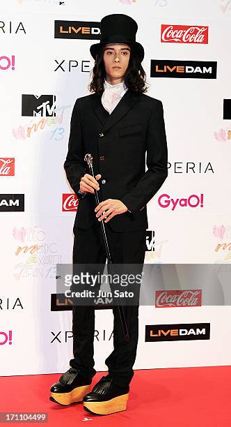 Model Louis Kurihara attends the MTV Video Music Awards Japan 2013 at Makuhari Messe on June 22, 2013 in Chiba, Japan.