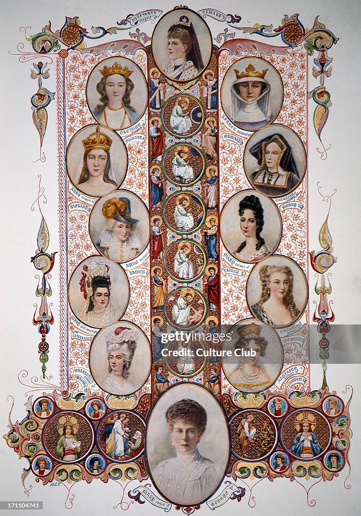 Royal consorts (wives) of British Kings up until 1910.