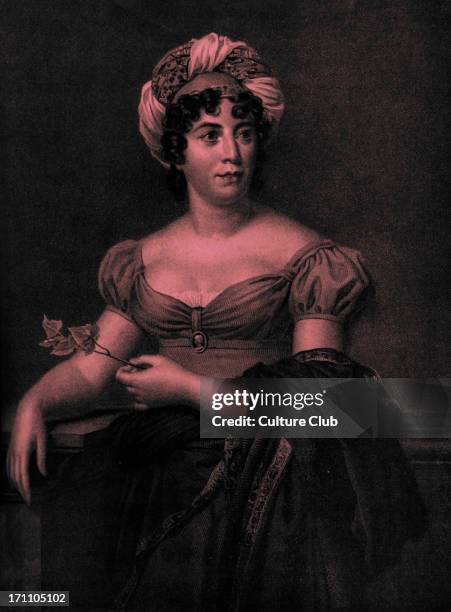 Anne Louise Germaine de Anne Louise Germaine de Staël - commonly known as Madame de Staël. After a portrait drawn in 1789.French-Swiss writer. 22...