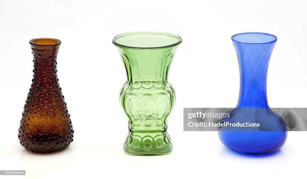 Farbige Glas Vasen