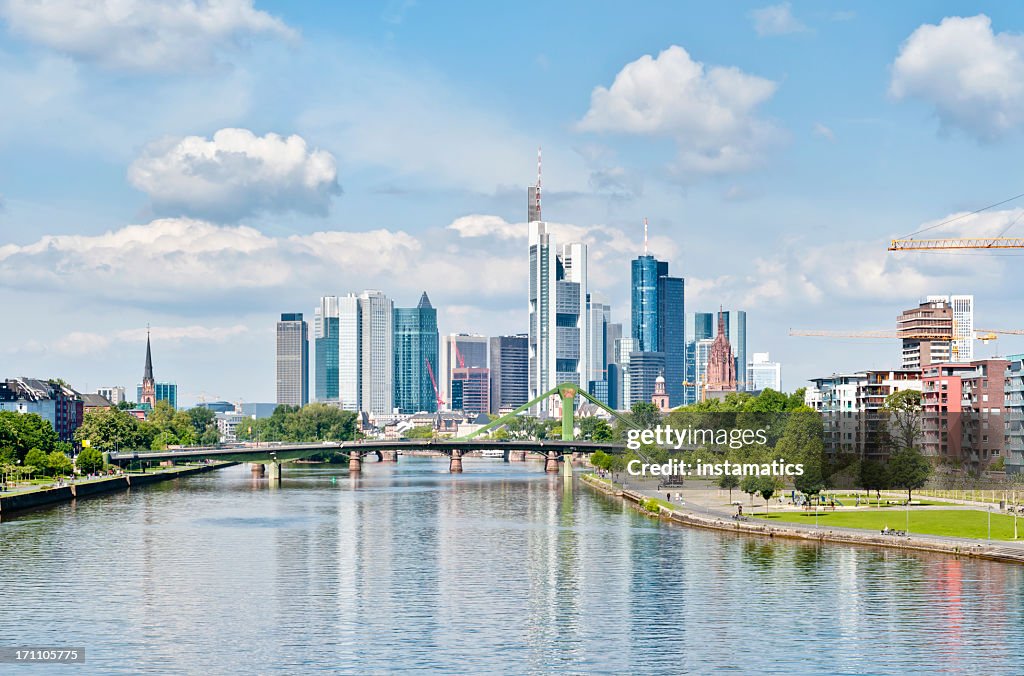 Frühling skyline von Frankfurt am Main