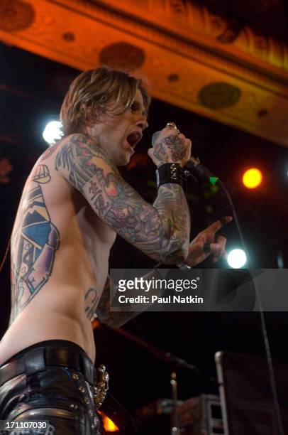American rock band Buckcherry perform onstage at the Metro, Chicago, Illinois, February 10, 2006.