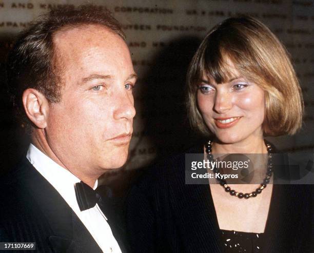 American actor Richard Dreyfuss with his wife, actress Jeramie Rain, circa 1985.