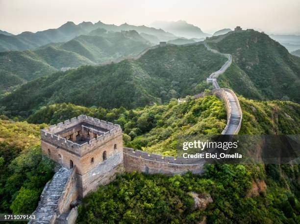 jinshanling great wall of china - great wall of china stock pictures, royalty-free photos & images