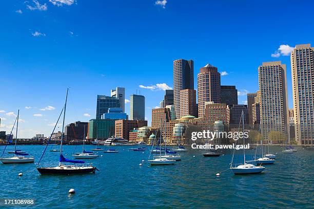 rowe's wharf marina in boston - boston harbour stock pictures, royalty-free photos & images