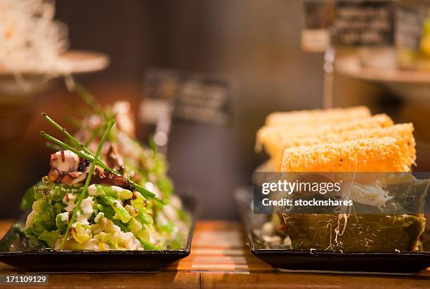 san sebastian pintxos - san sebastian stock pictures, royalty-free photos & images