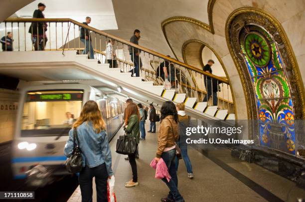 moscow metro - moscow railway station stock pictures, royalty-free photos & images