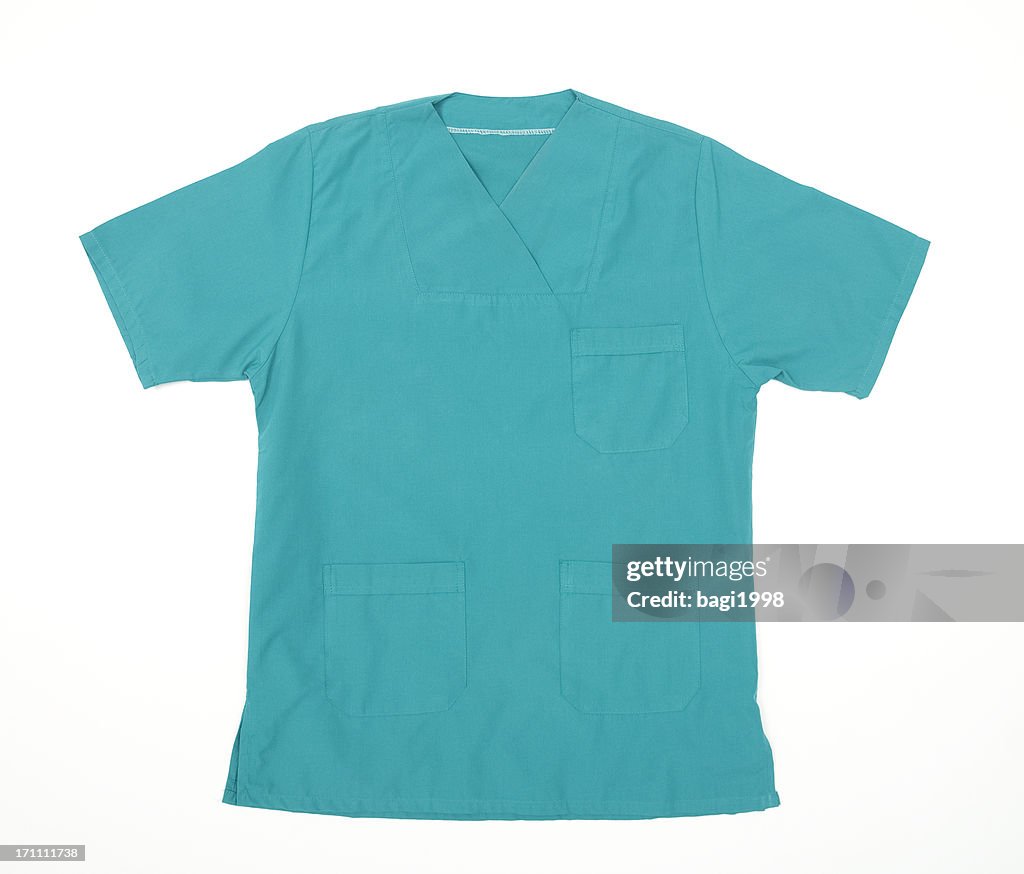 Green lab coat