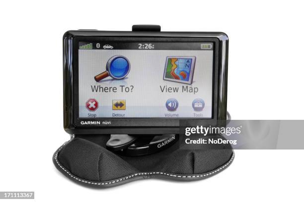 garmin nuvi - garmin-global-positioning-system stock pictures, royalty-free photos & images