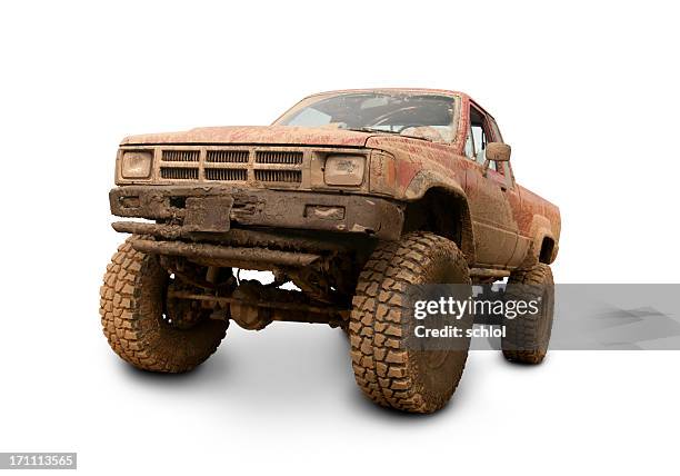 muddy truck - mud truck stock pictures, royalty-free photos & images