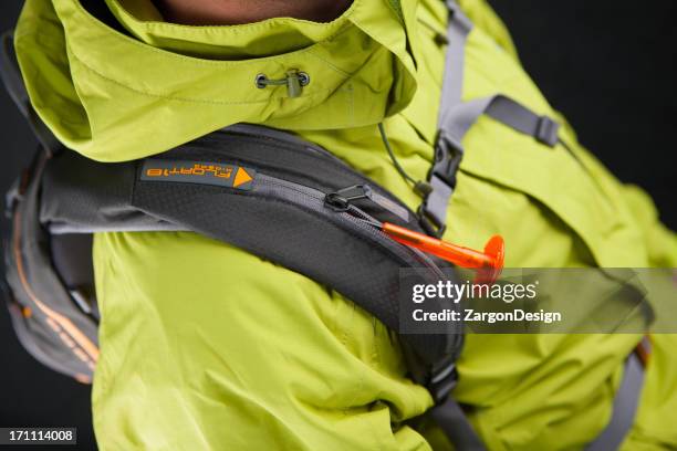backcountry access avalanche backpack - airbag stock pictures, royalty-free photos & images