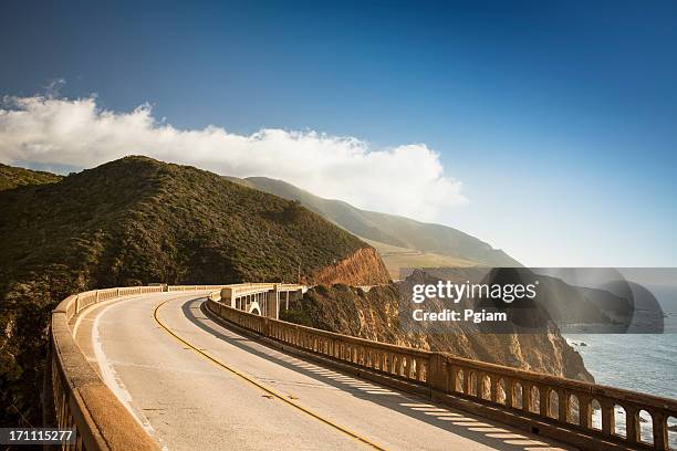puente de bixby, big sur, california, usa - central california fotografías e imágenes de stock
