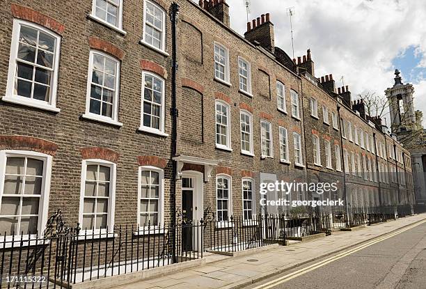 casas en westminster, london - high street fotografías e imágenes de stock