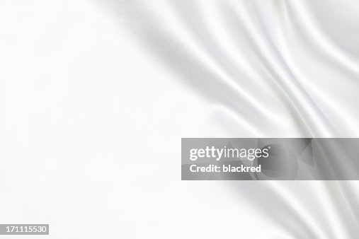 White silk fabric background White silk fabric background