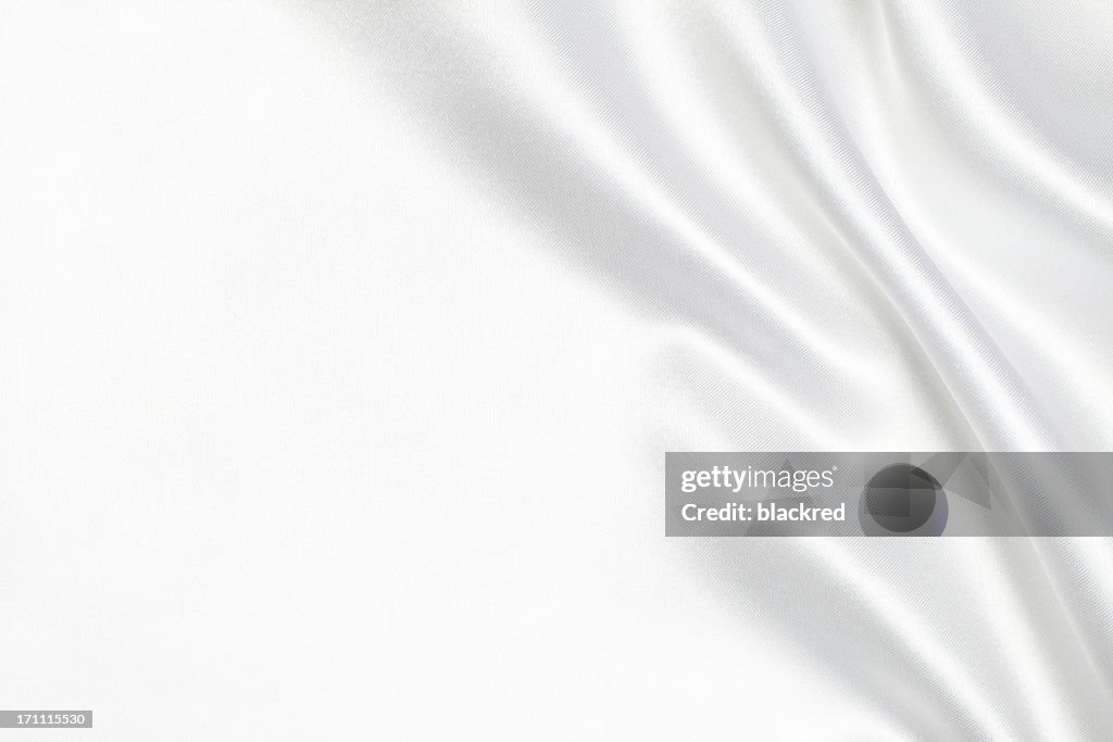 White silk fabric background