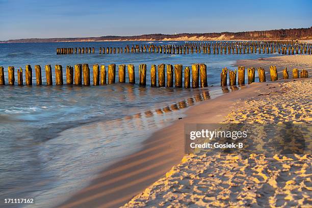 beach - baltic sea poland stock pictures, royalty-free photos & images