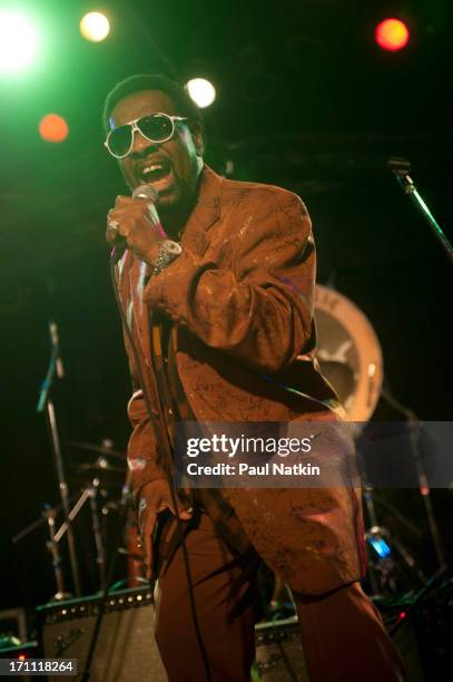 American soul singer William Bell and his perform at the Howlin' Wolf nighclub during the Ponderosa Stomp music festival, New Orleans, Louisiana,...